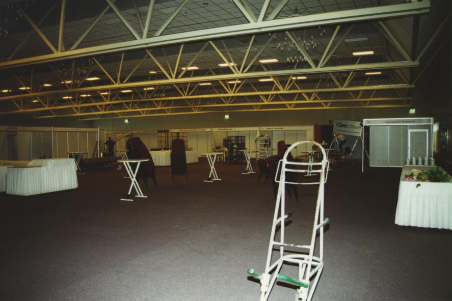 Exhibition under construction 