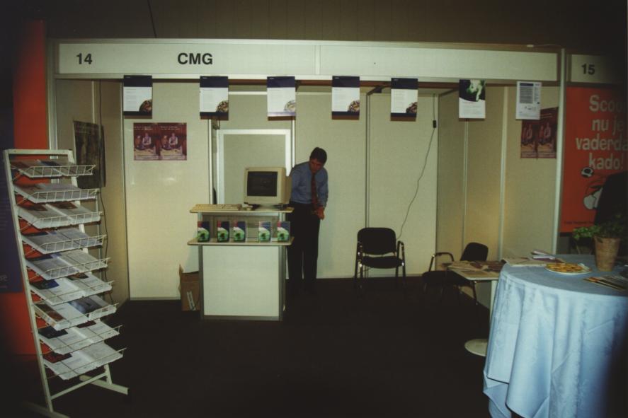 the CMG booth 