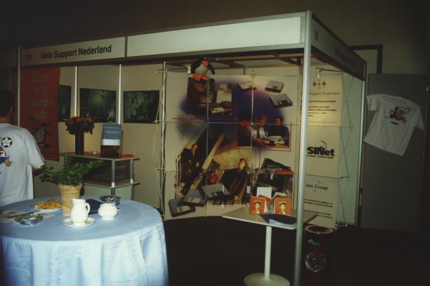 the Unix Support Nederland booth 