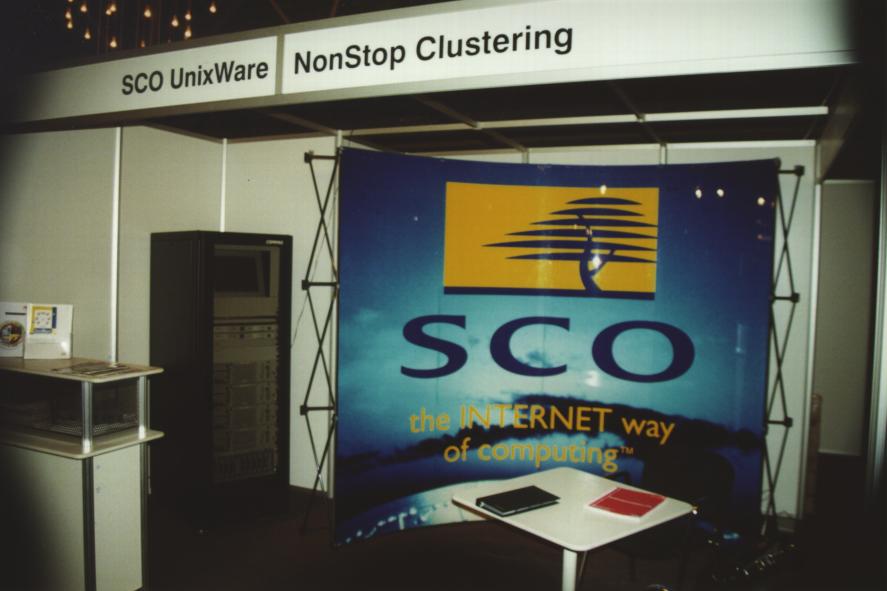 the SCO booth 