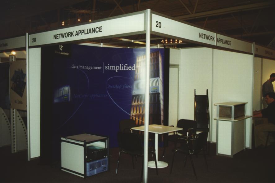 the Network Appliance booth 