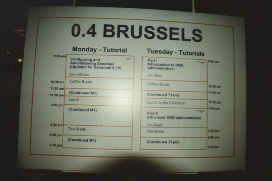 Tutorial Announcement in Brussels 