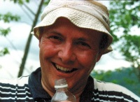 [Teun happy with water after climbing from a tropical valley]